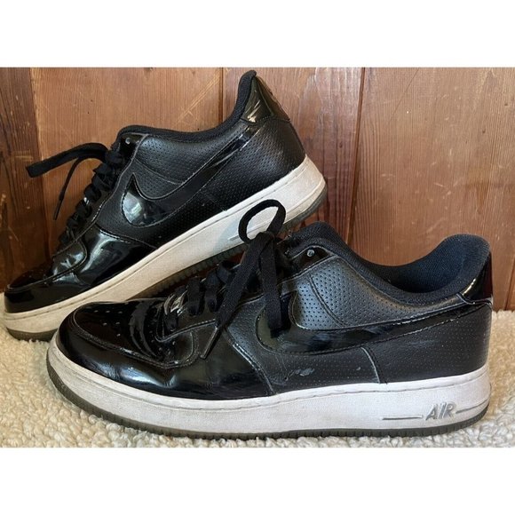 Nike Air Force 1 ’07 Low Men’s Size 11 Black Silver 2010 Release 315122-010 - Picture 2 of 9